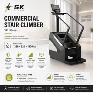 <span class=keywords><strong>Machine</strong></span> à grimper les escaliers SK Commercial, en acier de 3,0 mm, automatique, capacité de charge de 180 kg, pour centre de remise en forme professionnel, salle de sport, club - Product Image 2