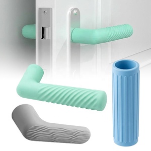Protection de poignée de porte en caoutchouc silicone personnalisée OEM du fabricant, couvercle de bouton de sécurité, protège-mur anti-collision - Product Image 2