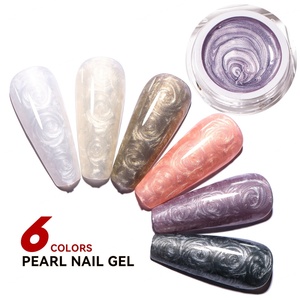 JTING Nuevo Diseño, Muestra Gratis, Marca Privada, Venta al por Mayor, Colección de 6 Colores, Gel de Perlas, Sin Hema, Vegano, Esmalte de Uñas con Gel de Perlas - Product Image 1