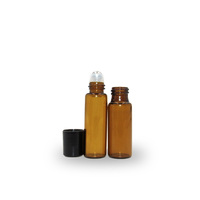 Bouteille à bille en verre sodocalcique avec bouchon à vis, prête à l'emploi, 1ml, 2ml, 3ml, 5ml, 8ml, pour parfum, attar, huile essentielle, avec boîte