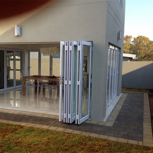 Offre Spéciale populaire grande vue accordéon <span class=keywords><strong>porte</strong></span> <span class=keywords><strong>en</strong></span> verre cadre <span class=keywords><strong>en</strong></span> aluminium <span class=keywords><strong>porte</strong></span> pliante impact d'ouragan portes <span class=keywords><strong>de</strong></span> <span class=keywords><strong>Garage</strong></span> pliantes horizontales - Product Image 4