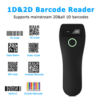 Mini escáner de código de barras Bluetooth 2D 1D, lector de código de barras inalámbrico 3 en 1, escaneo de código de barras portátil, funciona con Windows, Android, iOS