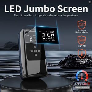 600A đỉnh 1600mAh xe nhảy khởi động với máy nén khí không dây bơm 150PSI kim loại Tire Inflator ngân hàng điện cho xe xe tải SUV - Product Image 4