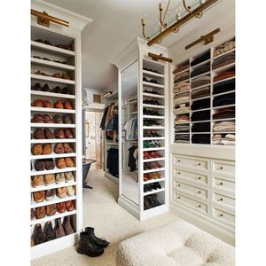 Armoire multifonctionnelle Optima avec porte-<span class=keywords><strong>pantalon</strong></span> coulissant et étagère à chaussures <span class=keywords><strong>pour</strong></span> grand placard de rangement de chambre à coucher - Product Image 4