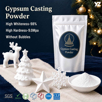 Poudre de gypse à surface lisse, extra blanche, sans bulles, poudre de moulage pour poupée en plâtre, 3D, blanche, faite à la main, cadeau de Noël DIY