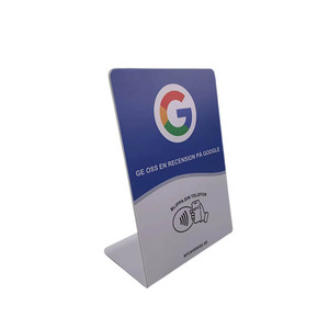 Contador acrílico personalizado Google Review NFC soporte de mesa pantalla código QR 13,56 MHz para Instagram <span class=keywords><strong>Facebook</strong></span> Review Card - Product Image 2