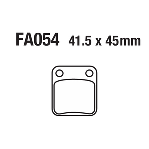 Pastiglie freno a disco moto pastiglie freno anteriori a disco posteriore per FA054 HONDA KAWASAKI PEUGEOT SUZUKI YAMAHA SINNIS <span class=keywords><strong>MASH</strong></span> - Product Image 5