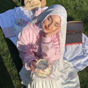 Imprimé Modal Hijabs <span class=keywords><strong>Vêtements</strong></span> Femmes Ethnique Foulards & Châles Foulard En Mousseline De Soie Léger Lisse Respirant - Product Image 1