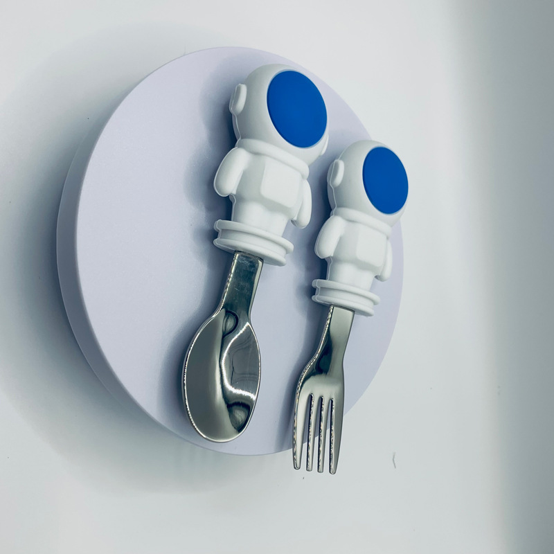 Cuchara Tenedor Azul