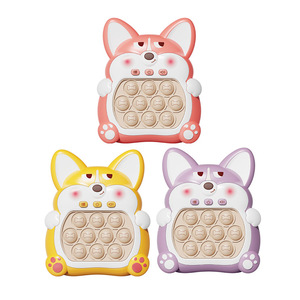 Corgi Handheld <span class=keywords><strong>Bubble</strong></span> Pop <span class=keywords><strong>Puzzle</strong></span> Toy Light-Up Sensory Fidget <span class=keywords><strong>Game</strong></span> para niños y adultos Stress Relief Gift hecho de plástico duradero - Product Image 1