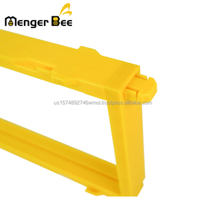 New Menger Bee Complete Set Plastic Honeycomb Comb Honey Cassettes <b>Box</b> Bee Frames Yellow+Transparent 1 Year Warranty for - Product Image 6