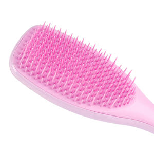 Özel Logo ücretsiz örnek tarak ABS uzatma peruk fırça ve çift temizleyiciler kumaş kılıfı Combo saç arapsaçı Detangler saç fırçası - Product Image 6