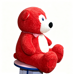 Oso de peluche rojo personalizado, oso de peluche rojo, lindo oso de peluche rojo, suave oso de peluche rojo, oso de peluche rojo grande - Product Image 4