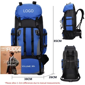 <strong>Large</strong> Capacity 90L Backpack Men Women Portable Nylon Polyester Material Hiking Camping Leisure Sports Travel Outdoor <strong>Rucksack</strong> - Product Image 2