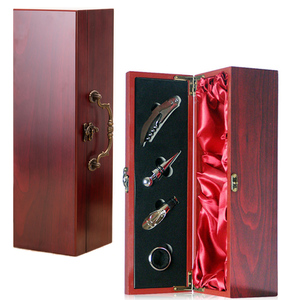 Tuyệt Vời Bao Gồm Các Phụ Kiện 750Ml Chai Rượu Vang Đỏ Gói Quà Bằng Gỗ MDF Hộp Rượu Duy Nhất Bao Bì Hộp - Product Image 2