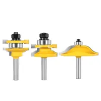 CHENGZHEN 3pcs Set Mata Bor Tenon Kabinet - Presisi Tinggi ≤0.005mm Alat Pertukangan Kayu CNC Bersertifikat RoHS
