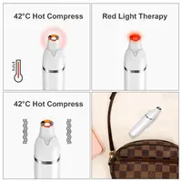 Stylo électrique Rechargeable pour les yeux, appareil de massage à chaud, compression, baguette magique ionique, accessoire beauté