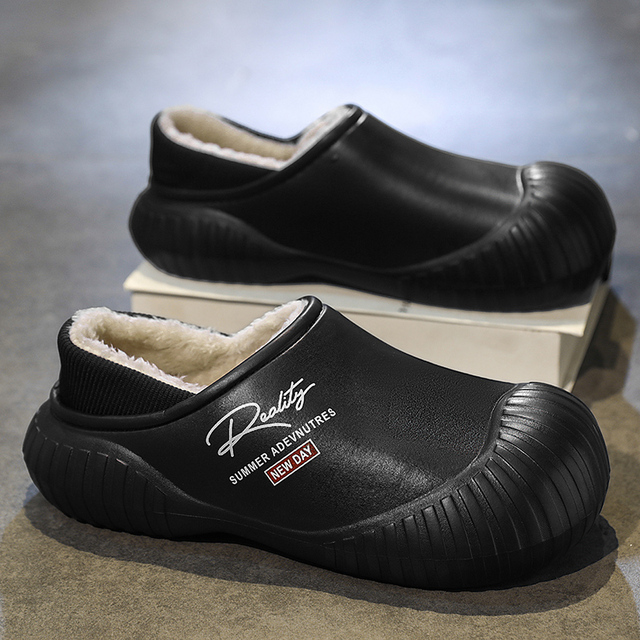 High Quality Man Slippers Clog Shoes Waterproof Fuzzy Slippers Women Platform Slides Home Slippers for Men