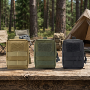 Tactical Ammo Pouch <b>MOLLE</b> Zipper Utility <b>Bag</b> Outdoor Hunting Toiletry <b>Bag</b> Waterproof Nylon Softback Unisex - Product Image 3