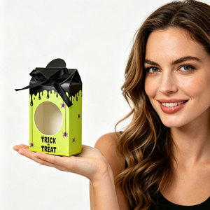 Boîte cadeau en carton rigide avec ruban, design mignon, pour bonbons et cadeaux d'Halloween, vente en gros - Product Image 6