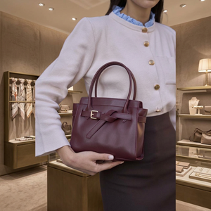 Mini sac portable en similicuir avec détail bouton, bandoulière et sangle d'épaule, petite capacité - Product Image 3