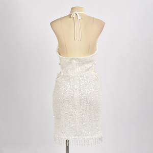 Superior Quality 100% polyester sleeveless <b>dress</b> Competitive Price Fitted sleeveless <b>halter</b> neck <b>dress</b> - Product Image 3