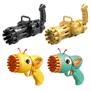 Pistolet à bulles Gatling en plastique pour enfants de 5 à 7 ans, jouet pour garçons avec plusieurs buses, jeu amusant en plein air - Product Image 5