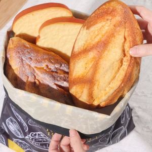 Reusable Organic <strong>Linen</strong> Food Storage <strong>Bag</strong> Fresh and Refrigerable Beeswax <strong>Bread</strong> <strong>Bag</strong> - Product Image 5