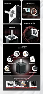 工厂现货定制57混合式NEMA23直流步进电机两相2.3Nm 8mm轴径小于36V雕刻机力矩电机 - Product Image 6