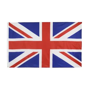 Huiyi 3x5ft World Country Drapeaux personnalisés du Royaume-Uni 60X90cm Angleterre Drapeaux de pays