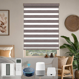 Persianas Zebra Motorizadas SAMADHI a Medida, Persianas Inteligentes para Ventanas con Control Remoto - Product Image 3