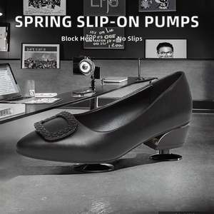 Zapatos de Tacón Alto de 9 cm con Punta en Pico, Diseño Exclusivo 2025, en Charol, Elegantes y Versátiles para Mujer - Product Image 2