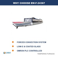 Forno Horizontal de Convecção Forçada para Temperagem de Vidro de 4-19mm, Área Máxima de Carga 2440x4200mm para Vidro LOW-E Revestido e Vidro Float