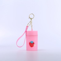 Porte-monnaie portable en silicone pour enfants et étudiants - Pochette étanche pour écouteurs pour les sports de plein air