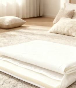 洗濯可能な繊維マットレス、簡単な洗浄のための完全に取り外し可能なデザイン、変形なしで洗濯可能な機械、睡眠マットレス - Product Image 1