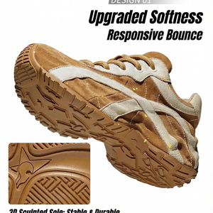 Zapatillas Chunky de Cuero Genuino para Hombre Yearning (Colección Primavera/Otoño) Diseño Retro-Contemporáneo Premium de Grano Completo (3-5cm) - Product Image 5