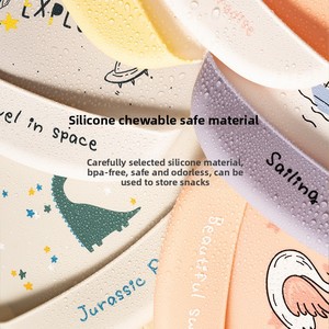 Bavoir d'alimentation en silicone de qualité alimentaire pour nouveau-né, <span class=keywords><strong>imperméable</strong></span>, léger, anti-taches, durable, lavable, pour la repasation quotidienne - Product Image 2