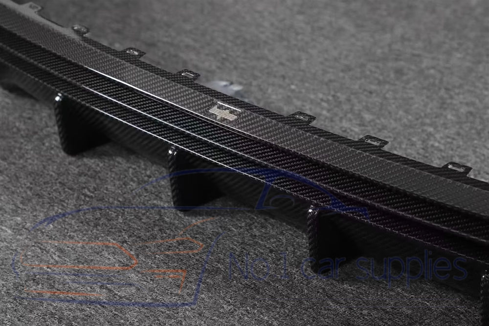 Fibre de carbone sèche véritable noire