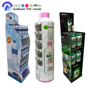 Rak Display Kardus Bergelombang Ramah Lingkungan, Dapat Dilipat, Promosi, Mudah Dirangkai untuk Minuman - Product Image 1