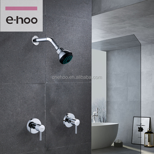 <span class=keywords><strong>Mezcladora</strong></span> de Ducha Oculta de 8 Pulgadas con Doble Manija, Válvula <span class=keywords><strong>Mezcladora</strong></span> Clarita, Grifo de Ducha Oculto con Rociador - Product Image 2