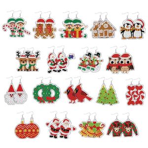 Cross-Border New DIY phim hoạt hình kim cương sơn Frameless handmade bông tai giáng sinh Edition Pet Chất liệu hình chữ nhật hình dạng - Product Image 1