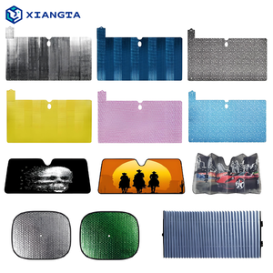 Pare-soleil de voiture pliable personnalisé XIANGTA en bulle PE, impression personnalisée, pare-soleil de pare-brise en polyester - Product Image 4