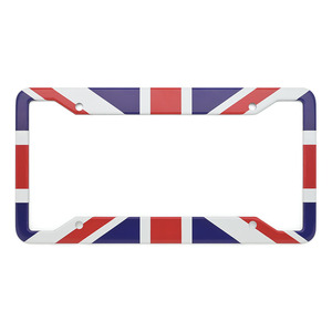 Cadre de plaque d'immatriculation personnalisé en alliage d'aluminium avec motifs de crâne, d'argent et de RV Flip Flop - Product Image 5