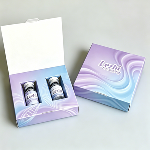 Empaque <span class=keywords><strong>de</strong></span> Medicamentos con Impresión Personalizada, Etiqueta para Viales <span class=keywords><strong>de</strong></span> 2ml/3ml/10ml y <span class=keywords><strong>Caja</strong></span> para Péptidos, 1 Paquete con 2 Viales, Inserto <span class=keywords><strong>de</strong></span> Bandeja <span class=keywords><strong>de</strong></span> Plástico, <span class=keywords><strong>Caja</strong></span> Holográfica - Product Image 1
