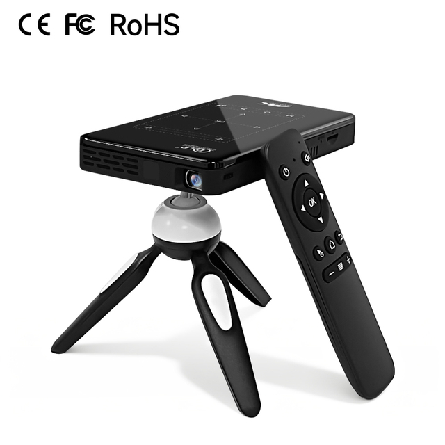 OEM Factory 3D 4K8GB P09 Pocketable DLP Projector 100ANSI Lumens Battery5000mAh TYPE C Manual Focus Android 9 Short Throw Cinema