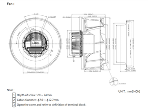 เครื่องปรับอากาศแบบ In-row สำหรับศูนย์ข้อมูล Delta GTB052KUT34R รุ่น CRAC AHU พร้อมพัดลมแบบแรงเหวี่ยงโค้งหลัง EC ขนาด 520 มม. - Product Image 2