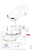 Ensemble de phares au xénon OE LR067206 LR067215 pour Range Rover L405 2013-2017 Remplacement Mise à niveau Rénovation