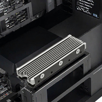 LUXING M.2 2280 Aluminium Alloy SSD Heatsink untuk PC/PS5 PCIe NVMe SATA SSD Pendingin Dua Sisi Kompatibel Pendinginan Maksimum
