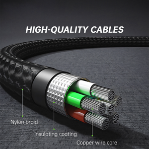 Oudakx 240W LED Hiển Thị Kỹ Thuật Số Màn Hình Cáp USB 3.1 Gen 2 Tốc Độ Cao 480Mbps Siêu Nhanh Sạc Cáp Dữ Liệu Cáp Cho Máy Tính Bảng - Product Image 3