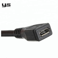 Cable de Extensión Micro USB Macho a Hembra, Cable de Carga y Sincronización de Datos para Teléfono Android, Arnés de Cable de Extensión para Dispositivos Móviles